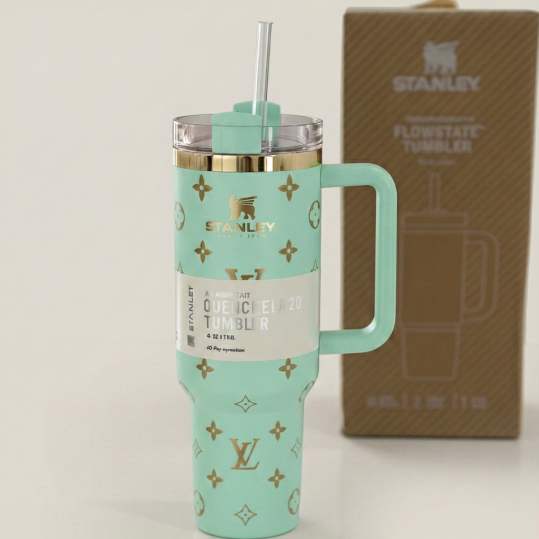 40oz Stanley Luxury Quencher Tumbler – Aqua Blue