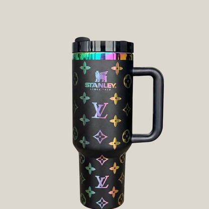 40oz Stanley Luxury Quencher Tumbler – Rainbow Black